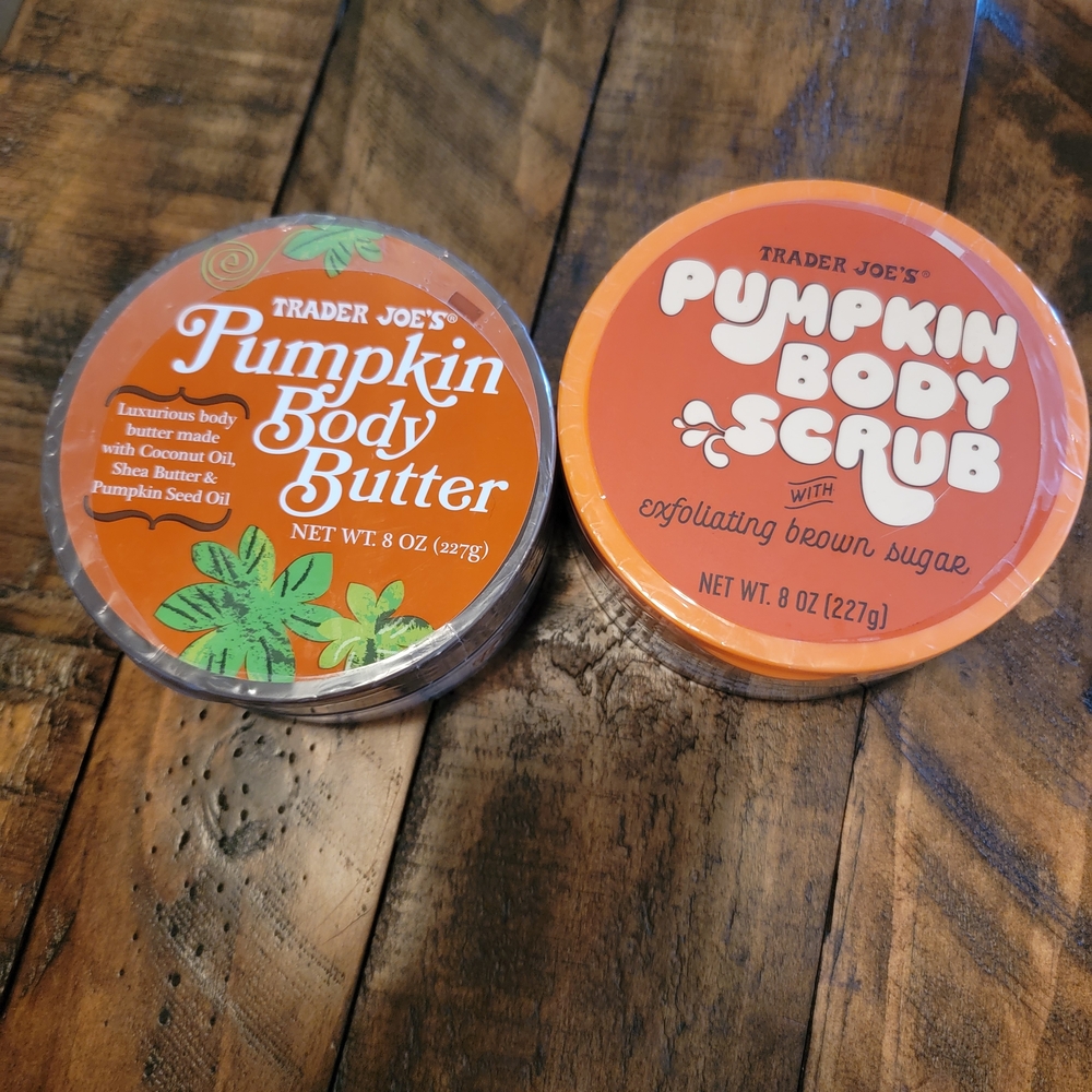 Trader‎ Joe's Pumpkin Body Butter and Scrub Set